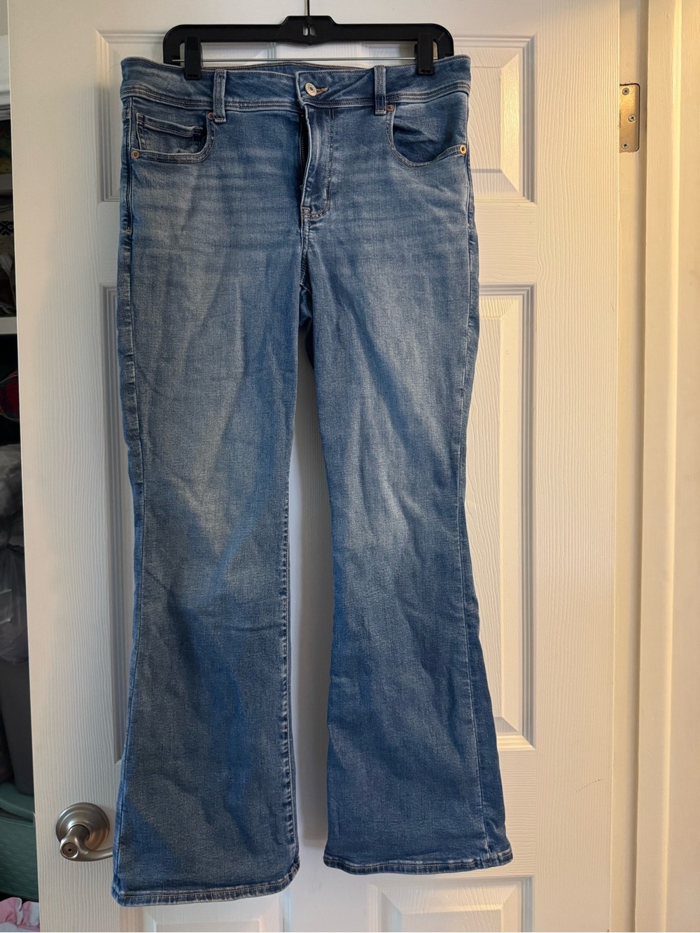 Next Level Apparel Light Blue Flare Jeans